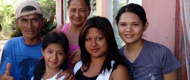 With Nanay Suzette and the rest of my foster family for 5 days at GK Padre Garcia